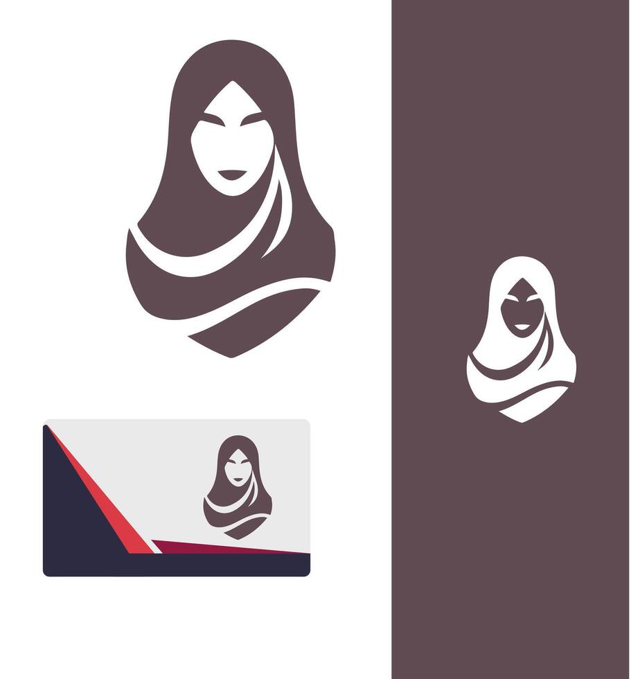 Invisible Grace Veiled Logo Design vector