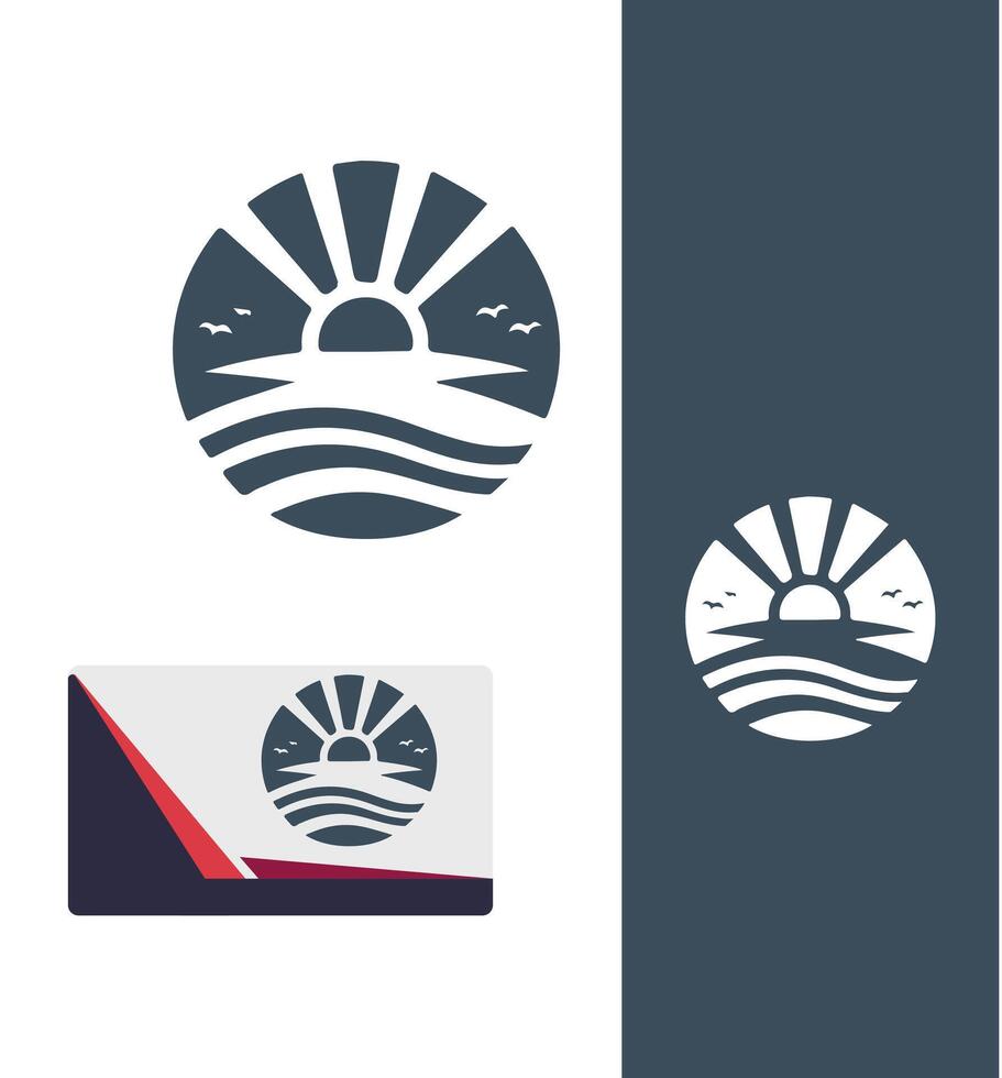 The Surf Spot Studios Beach Logo vector