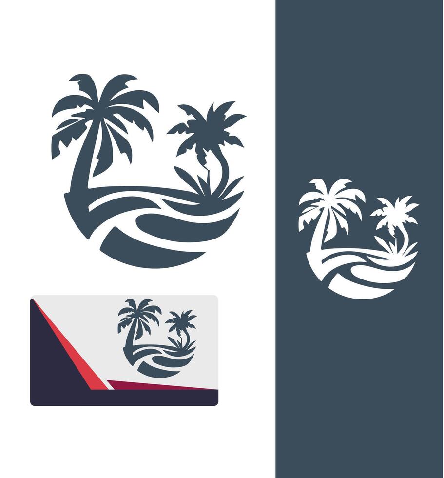 Tidal Treasures Beach Logo vector