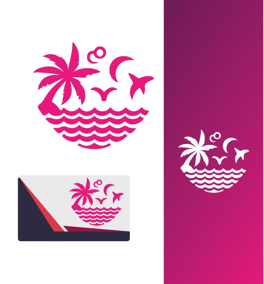Sunset Seeker Studios Beach Logo vector