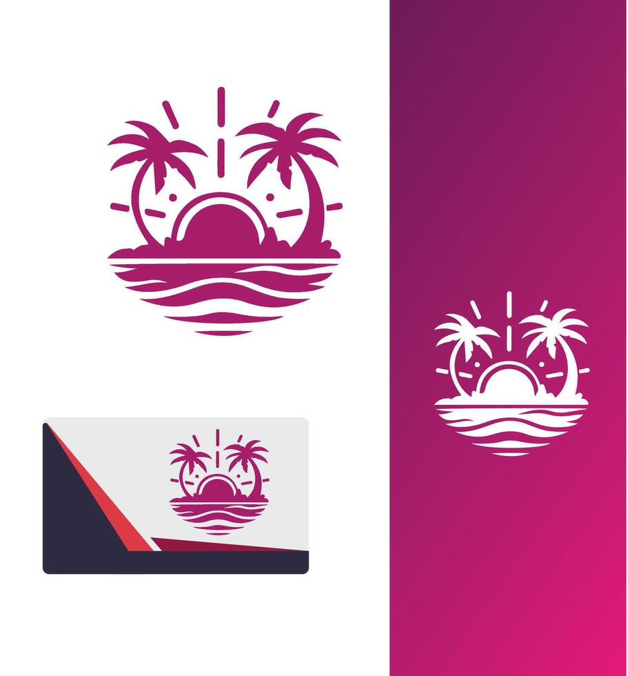 Seashell Creations Beach Logo vector