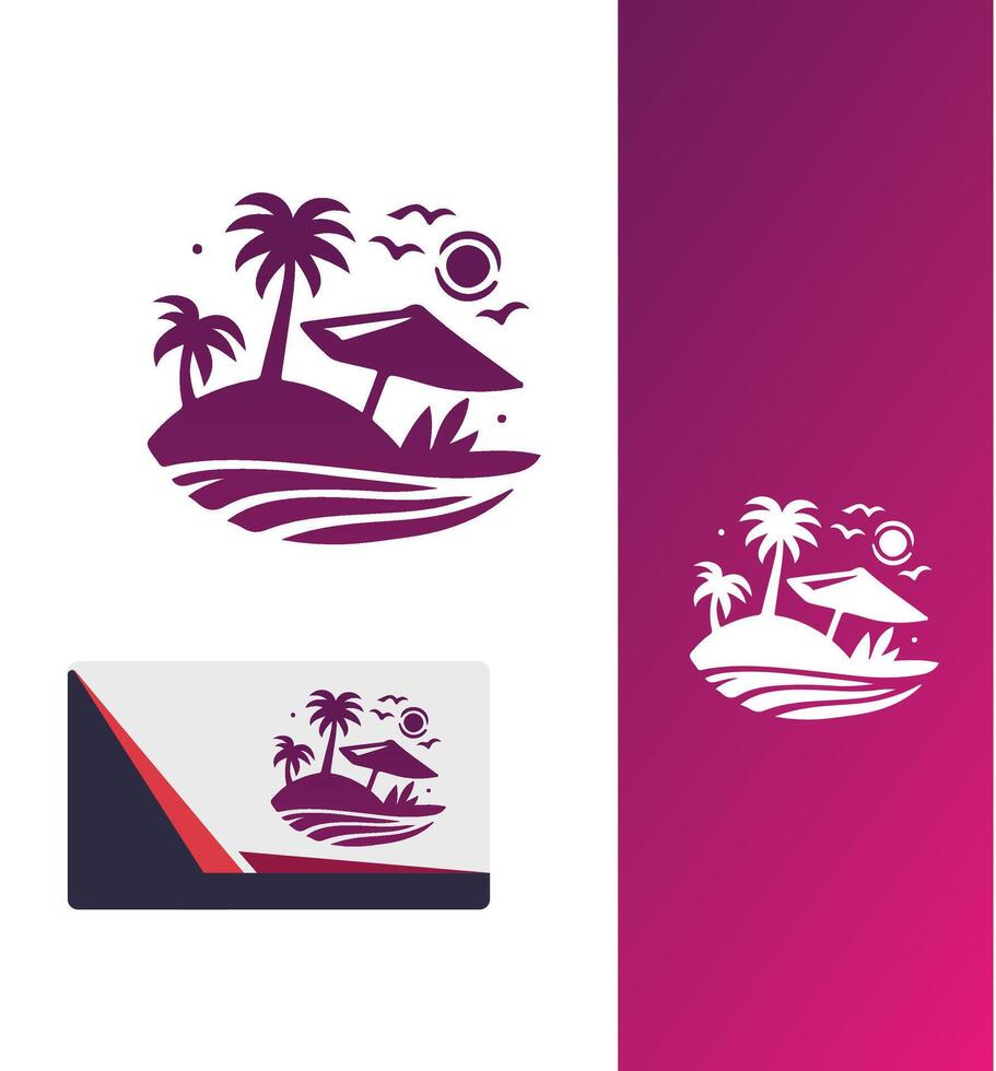 Beach comber Beach Logo Designs vector