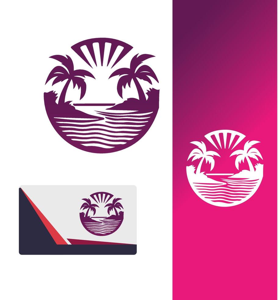 Endless Summer Graphics Beach Logo vector