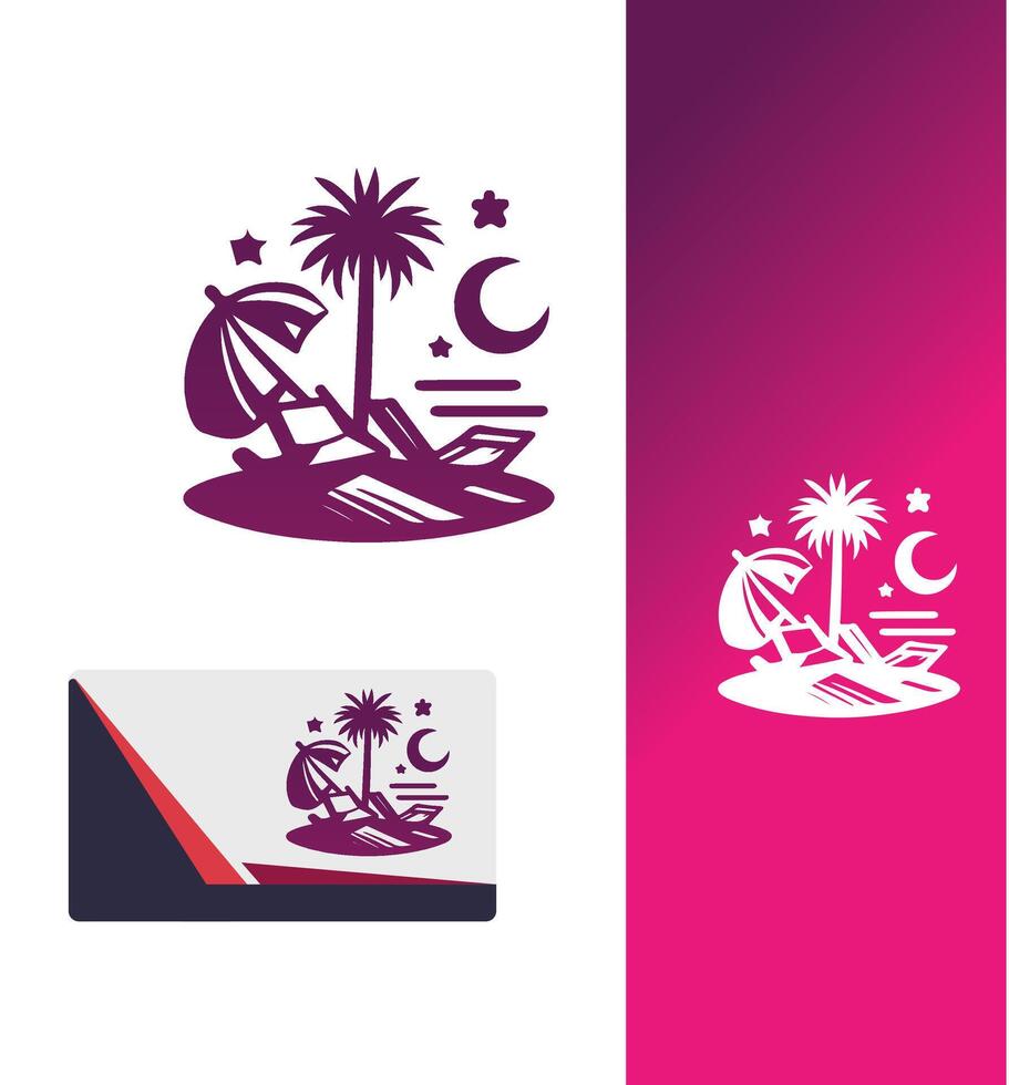 Saltwater Serenity Beach Logo vector