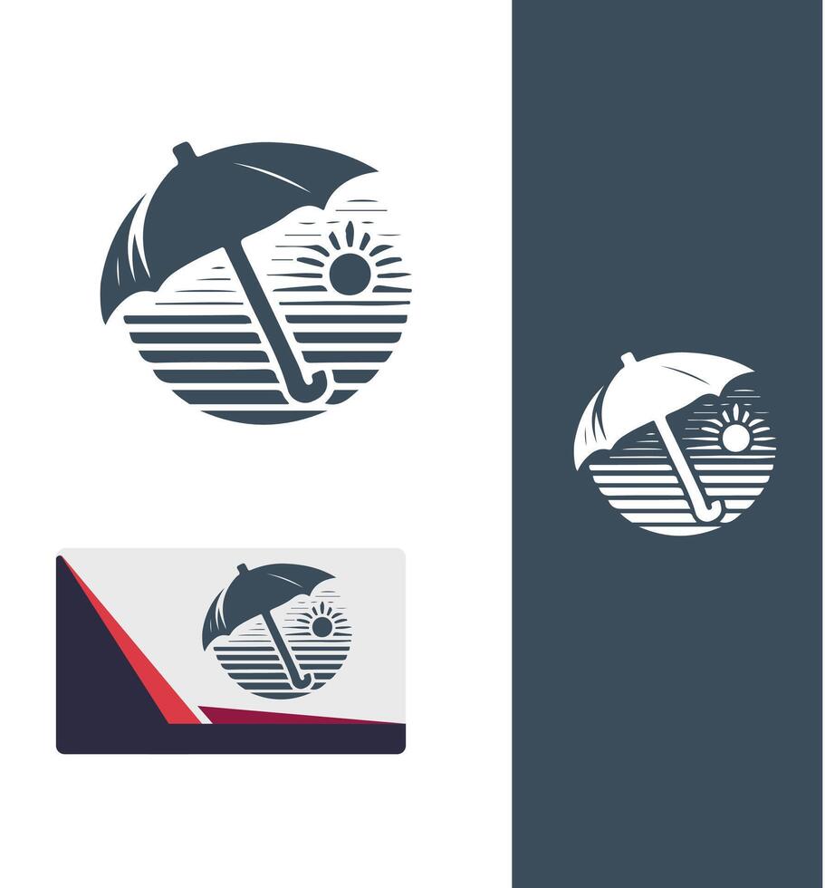 Sunset Sands Beach Logo vector