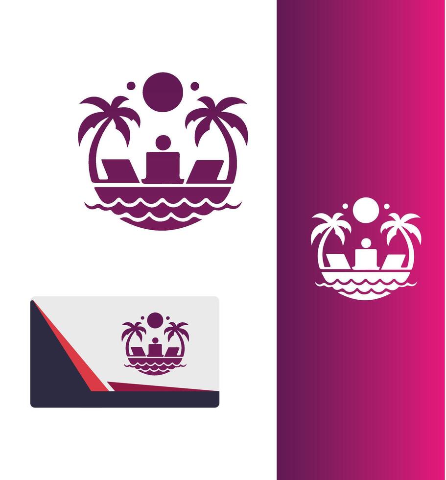 Seashell Haven Beach Logo vector