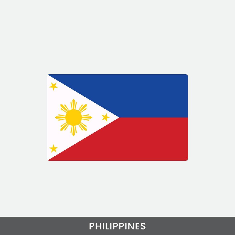 Philippines national flag design vector