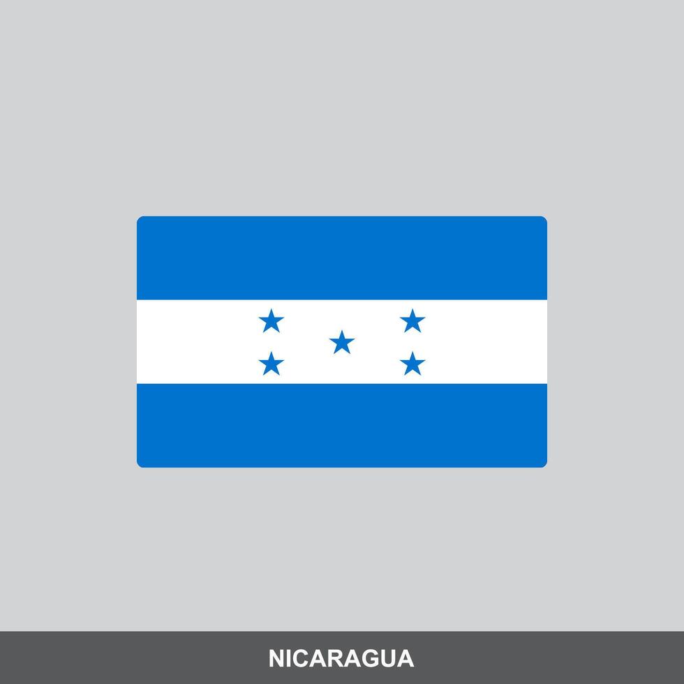 Nicaragua national flag design vector