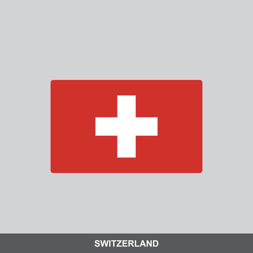 Switzerland national flag design vector