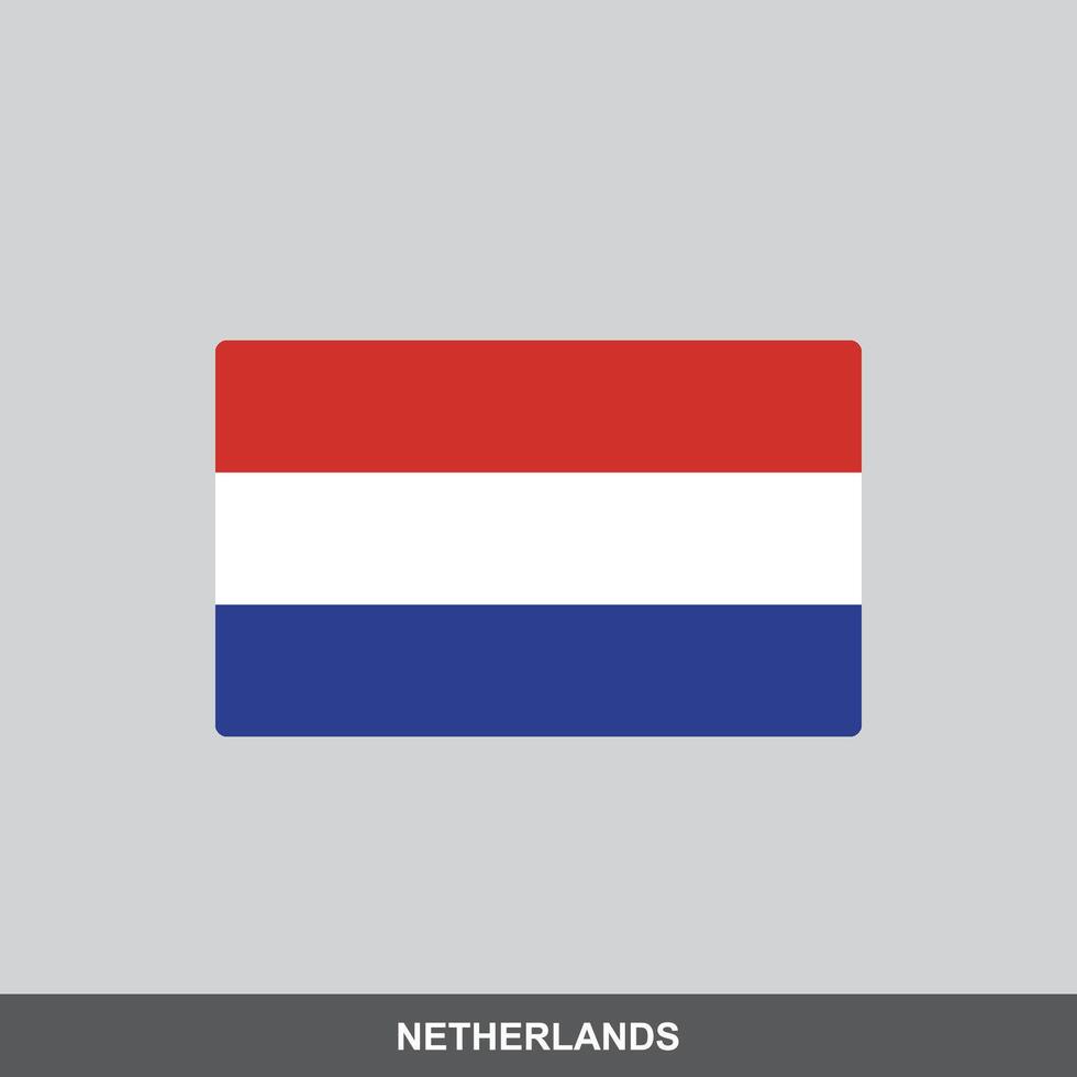Netherlands national flag design vector