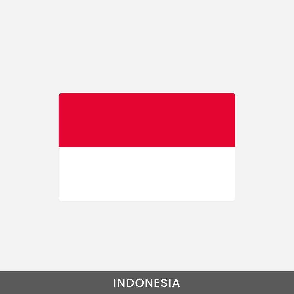 Indonesia national flag design vector