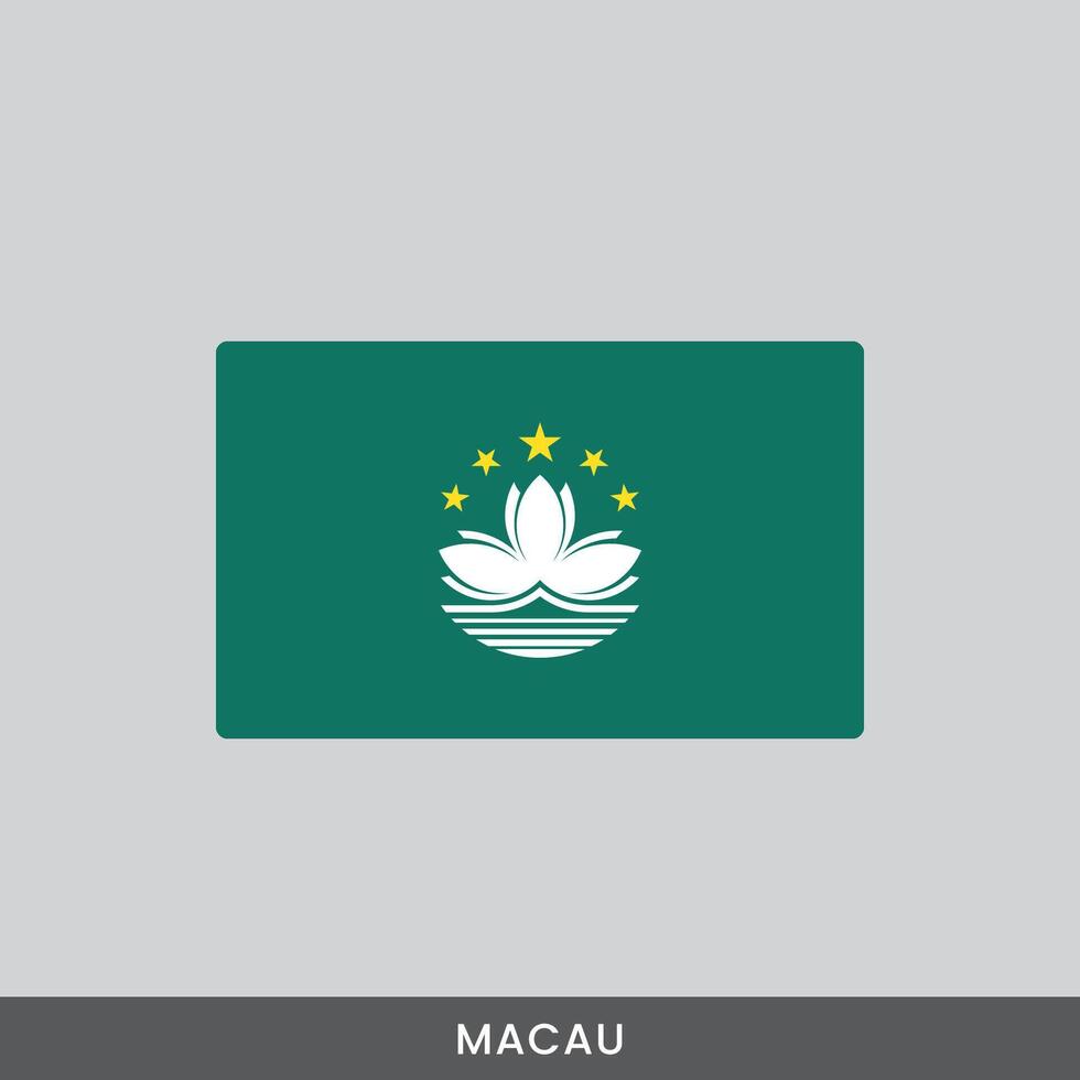 Macau national flag design vector