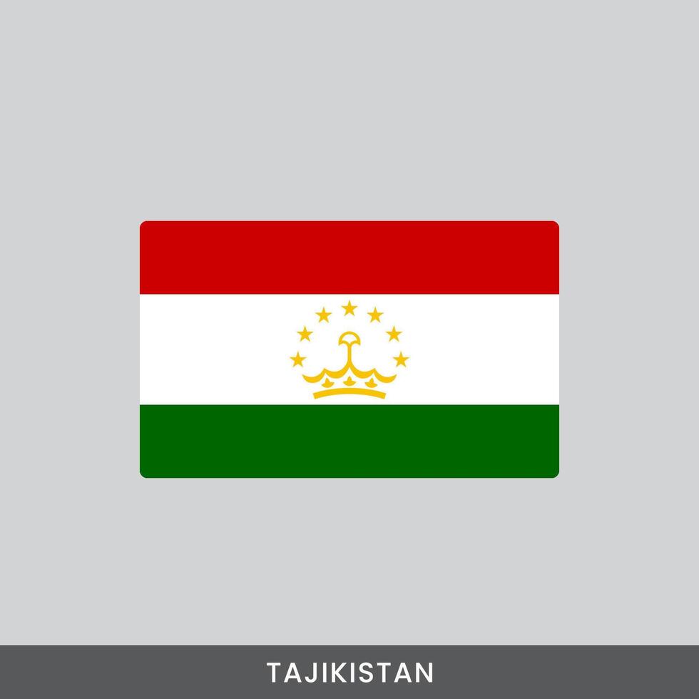 Tajikistan national flag design vector