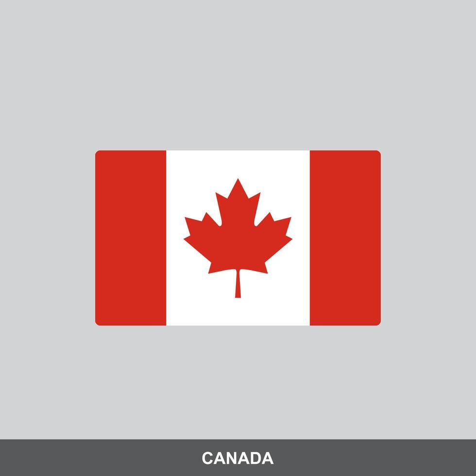 Canada national flag design vector