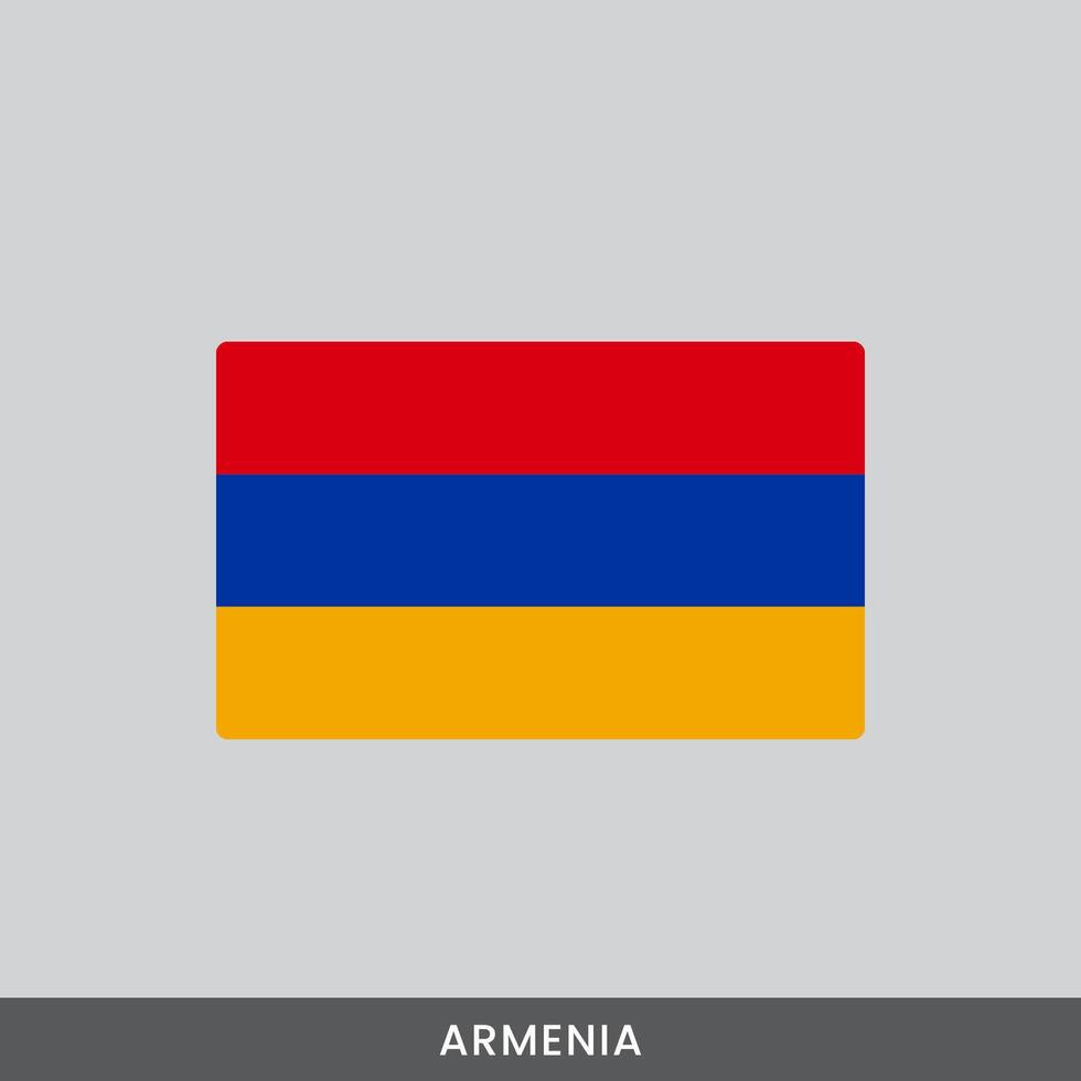 Armenia national flag design vector
