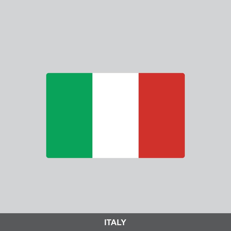 Italy national flag design vector