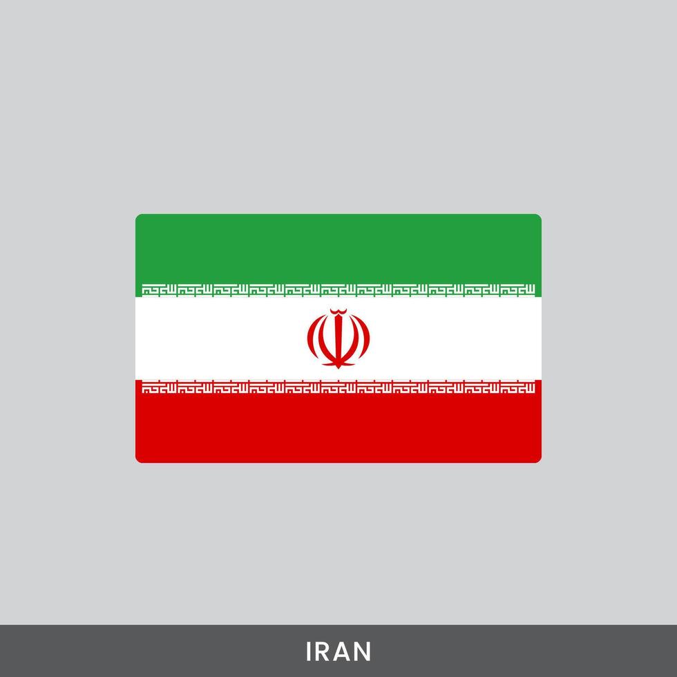 Iran national flag design vector