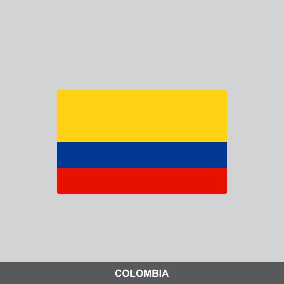 Colombia national flag design vector