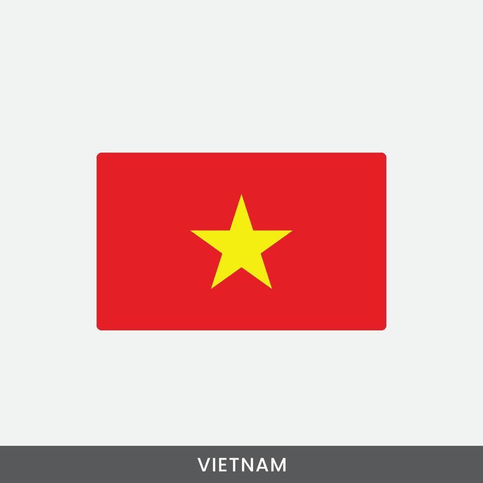 Vietnam national flag design vector