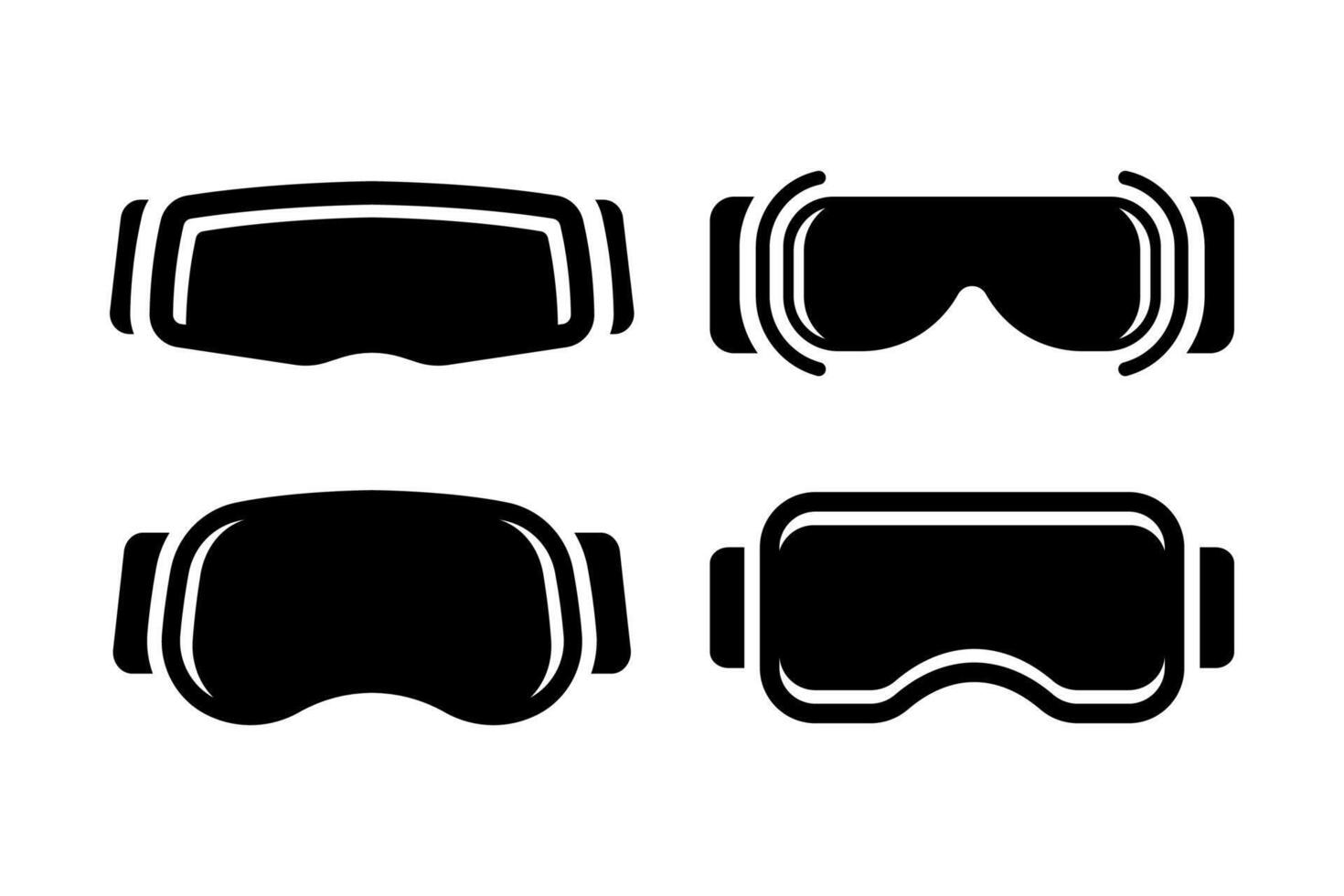 Virtual reality illustration on white background vector