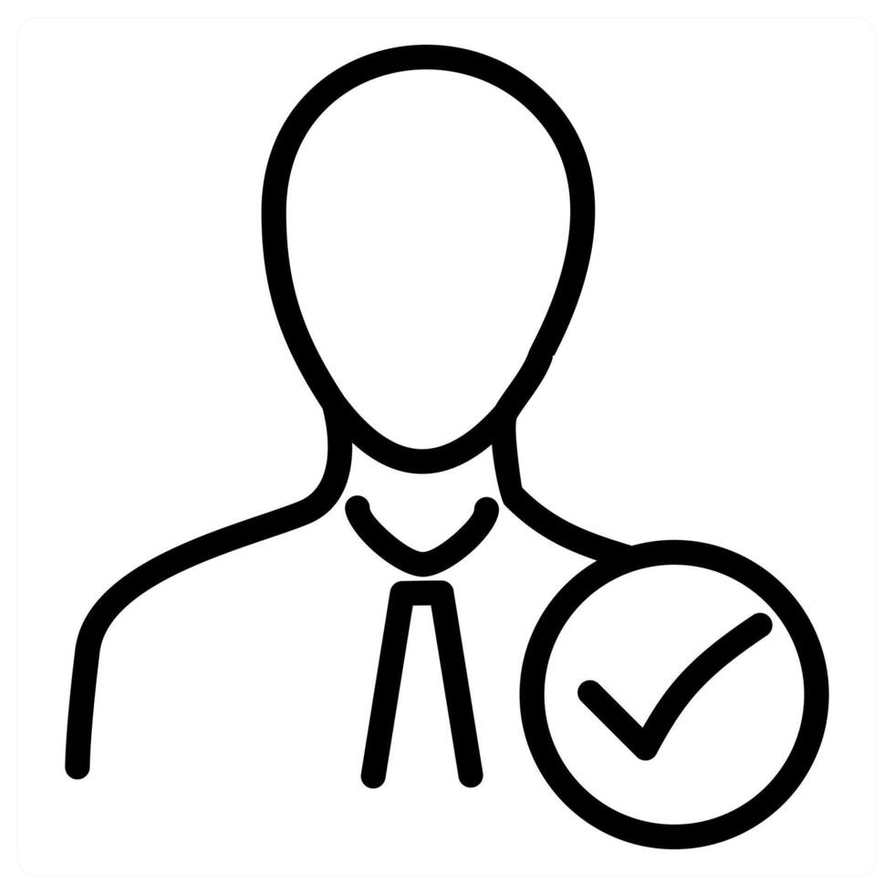 Right Employee and person icon concept vector