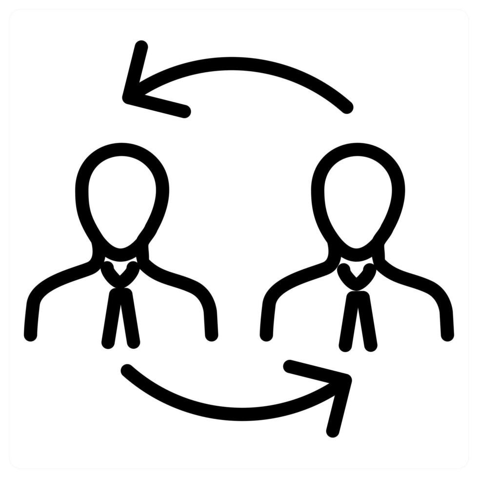 Duties Transfer and business icon concept vector
