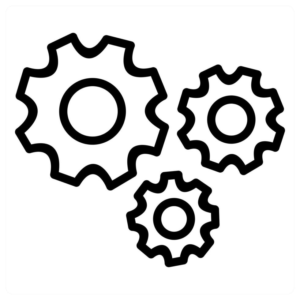 Settings and configuration icon vector