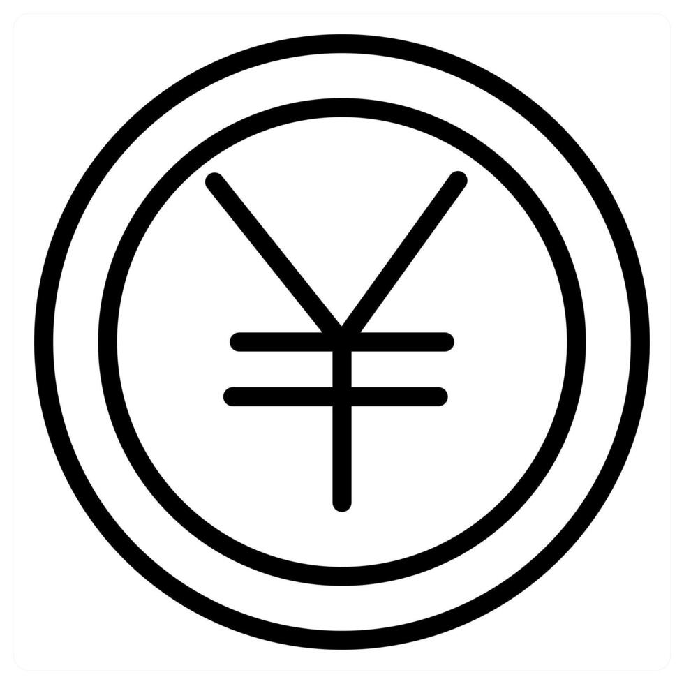Yen and money icon vector