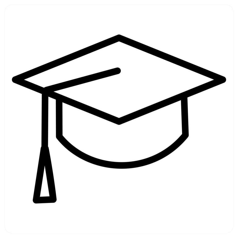 Graduate Cap and education icon concept vector