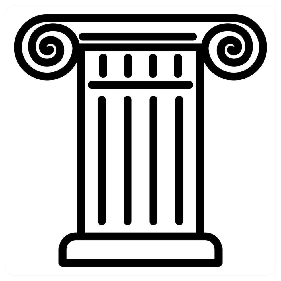 Pillar and Column icon concept vector
