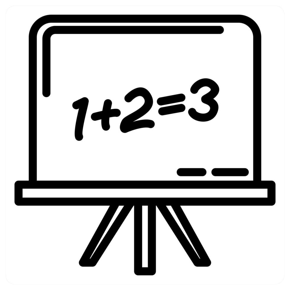 Maths Class and education icon concept vector