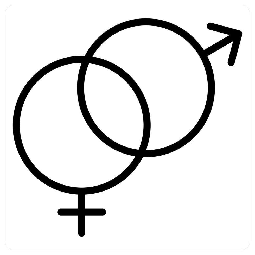 Gender icon concept vector