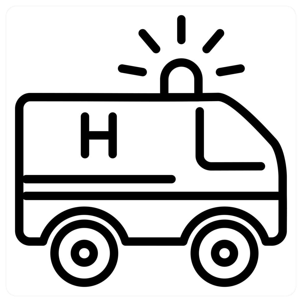 Ambulance icon concept vector