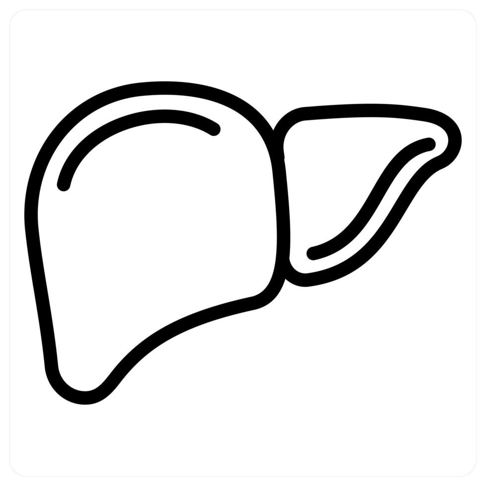 Liver icon concept vector