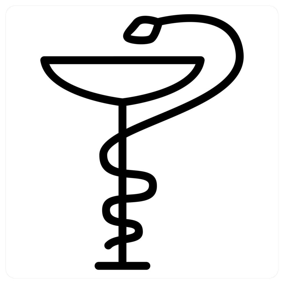 Caduceus icon concept vector