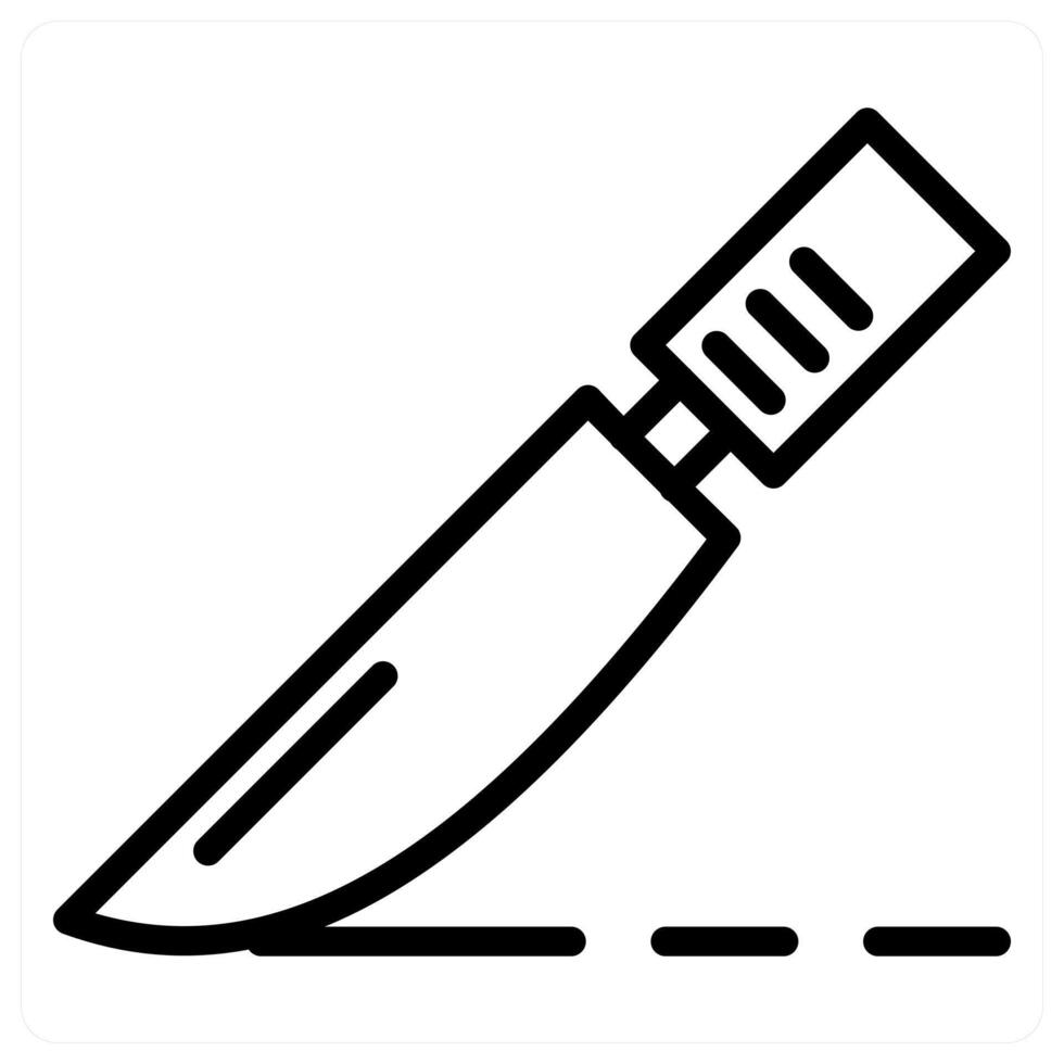 Knife icon concept vector