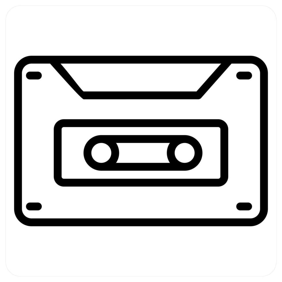Casette and music icon concept vector