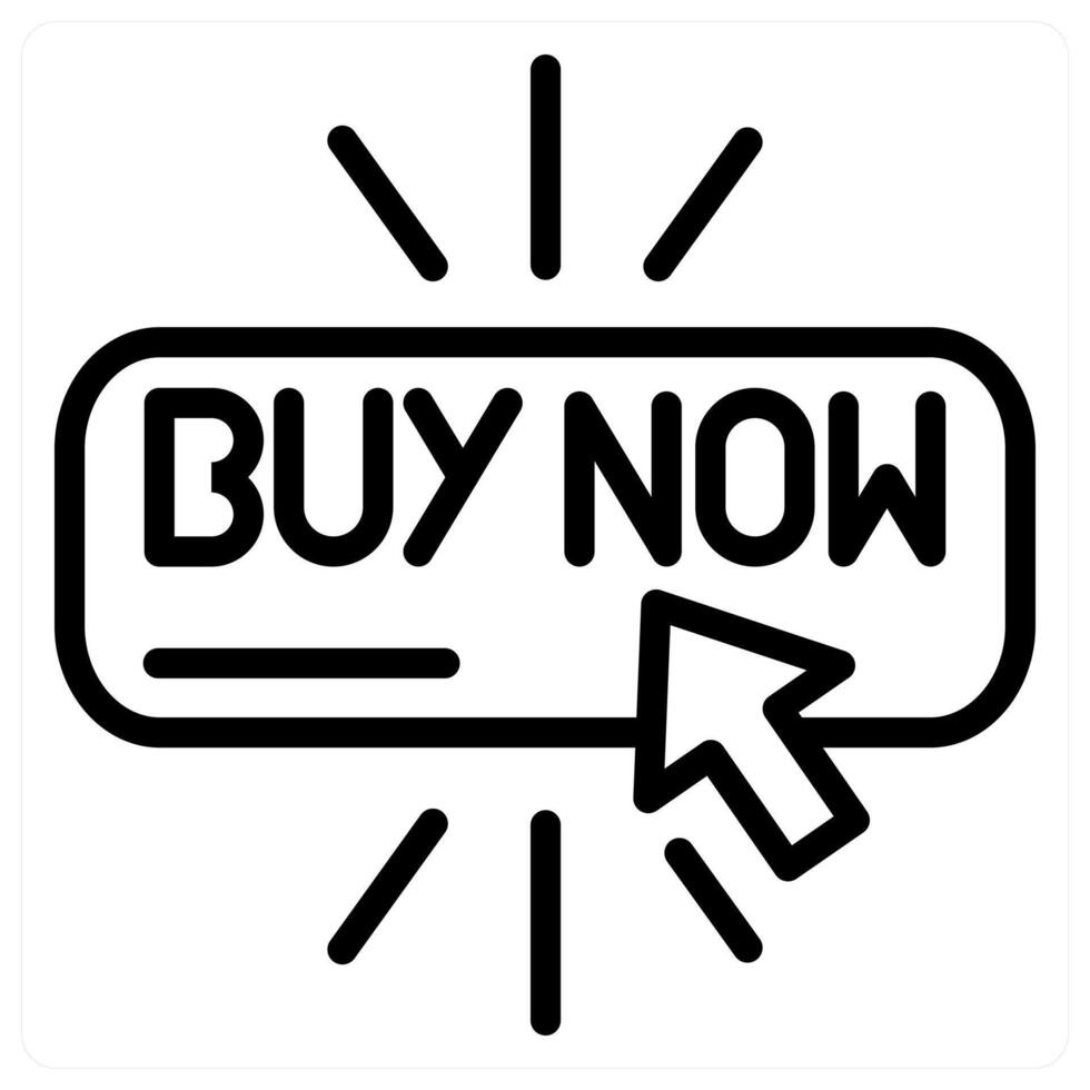 Click Buy Now icon concept vector