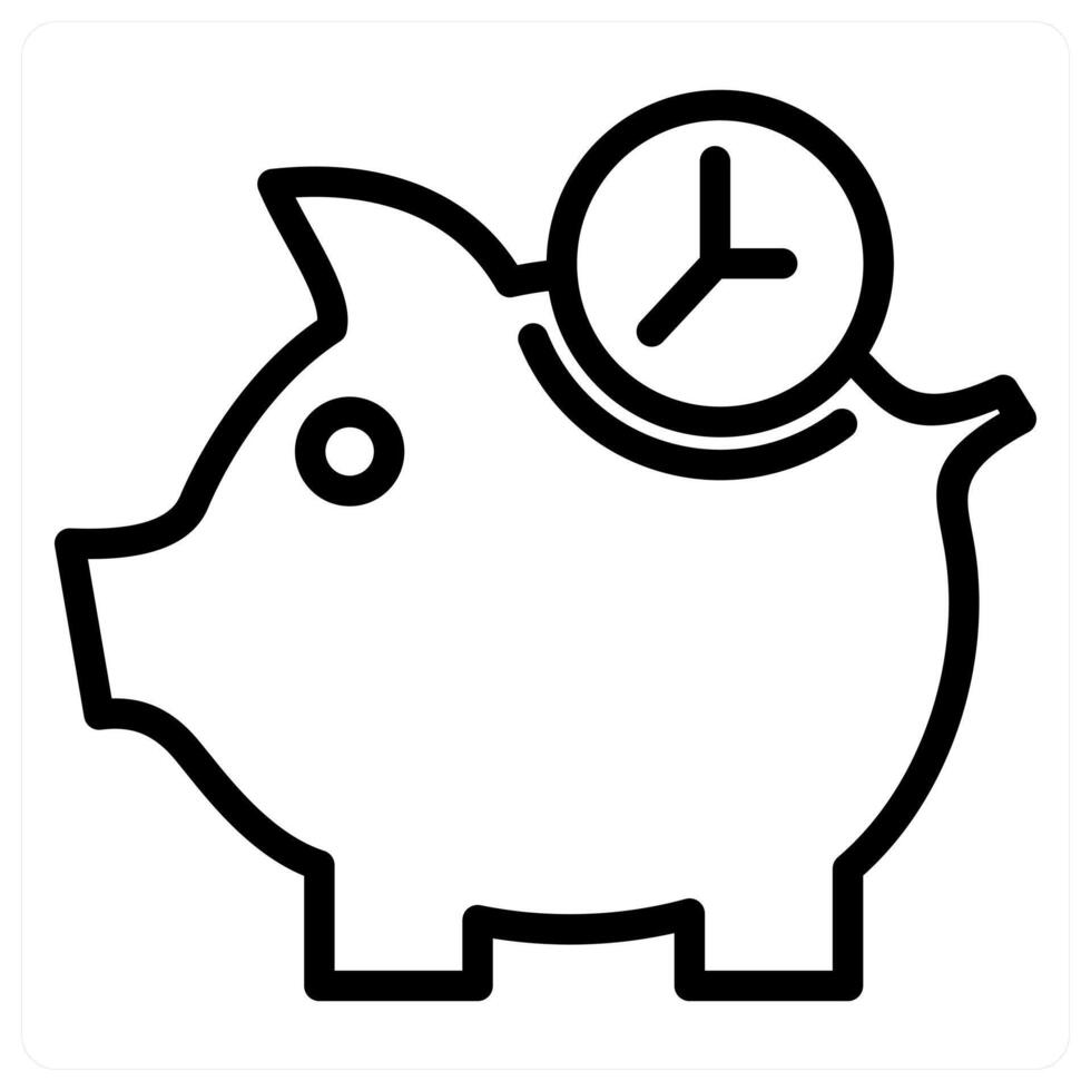 Save Time and efficiency icon concept vector