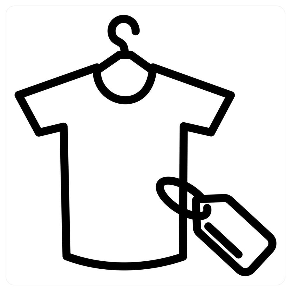 T Shirt Price Tag icon concept vector