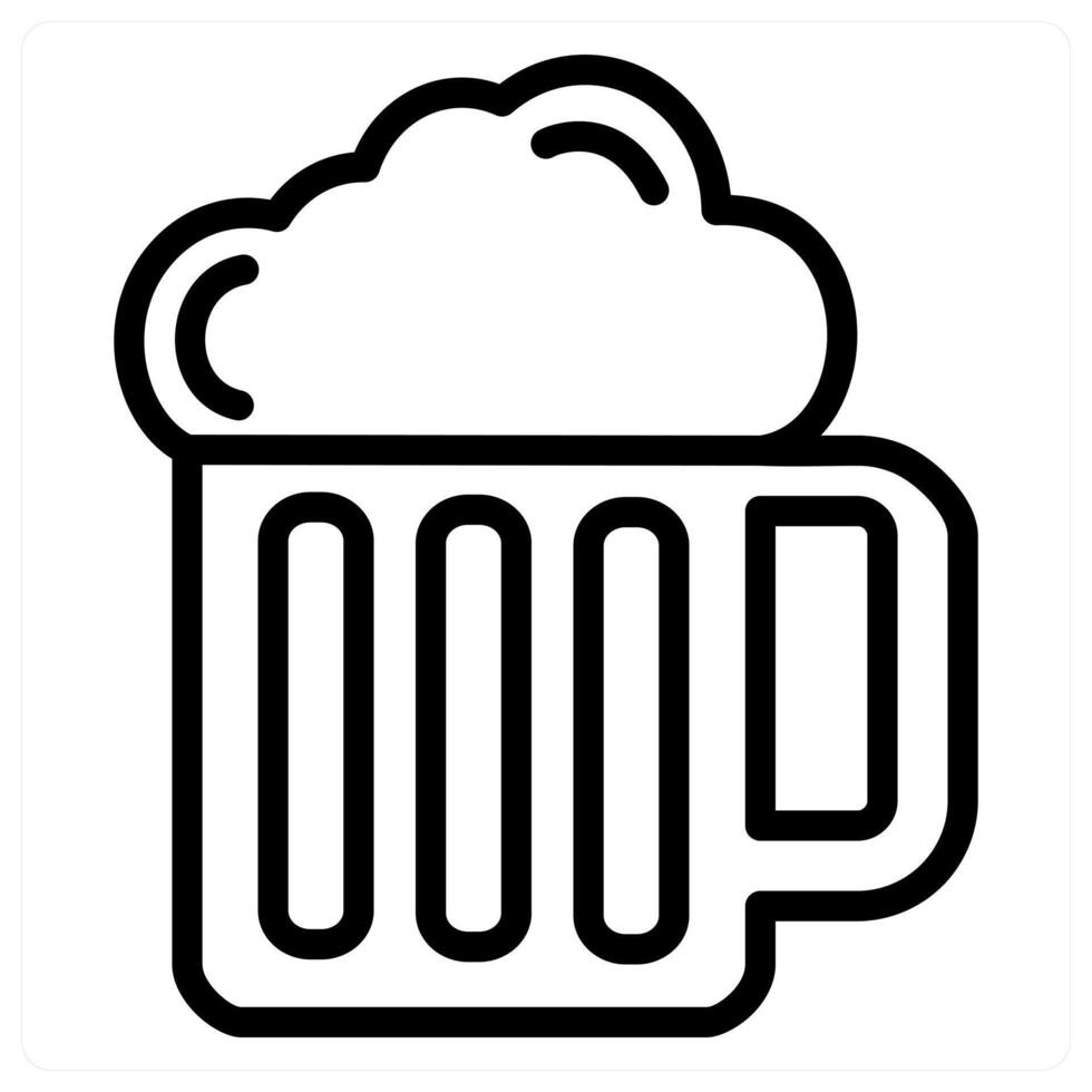 Alcohol Drink and beverage icon concept vector