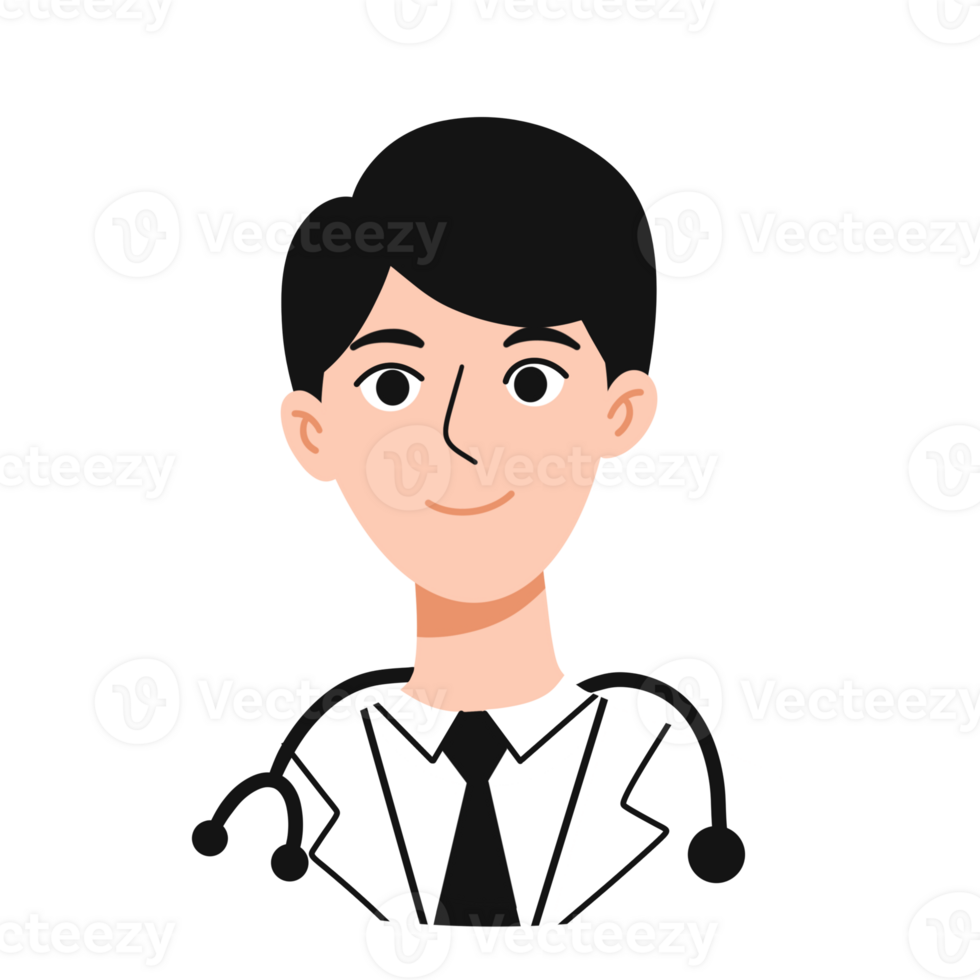 A good boy Doctor avatar illustration png