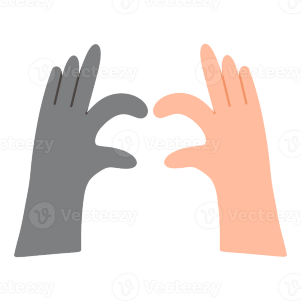 Two hands reaching out to each other png