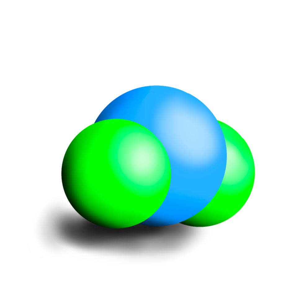 model molecule water H2O png