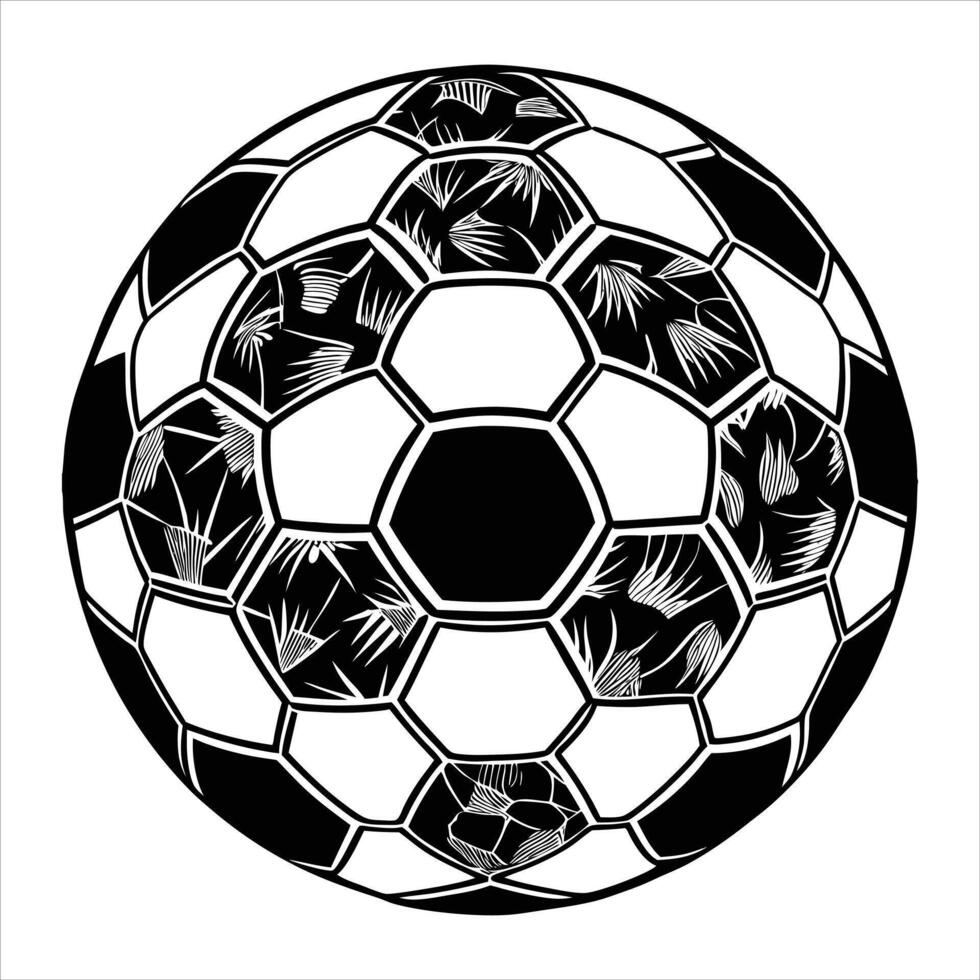 Soccer Ball Black And White vector