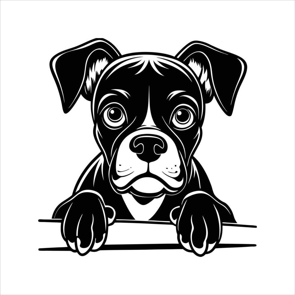 Bold black and white illustration vector