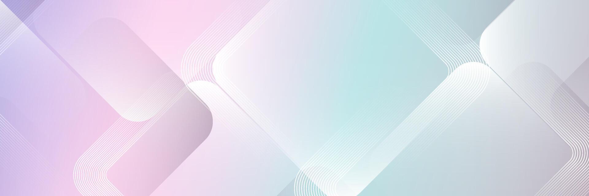 Soft Pastel Abstract Geometric Background with Gradient Shapes vector