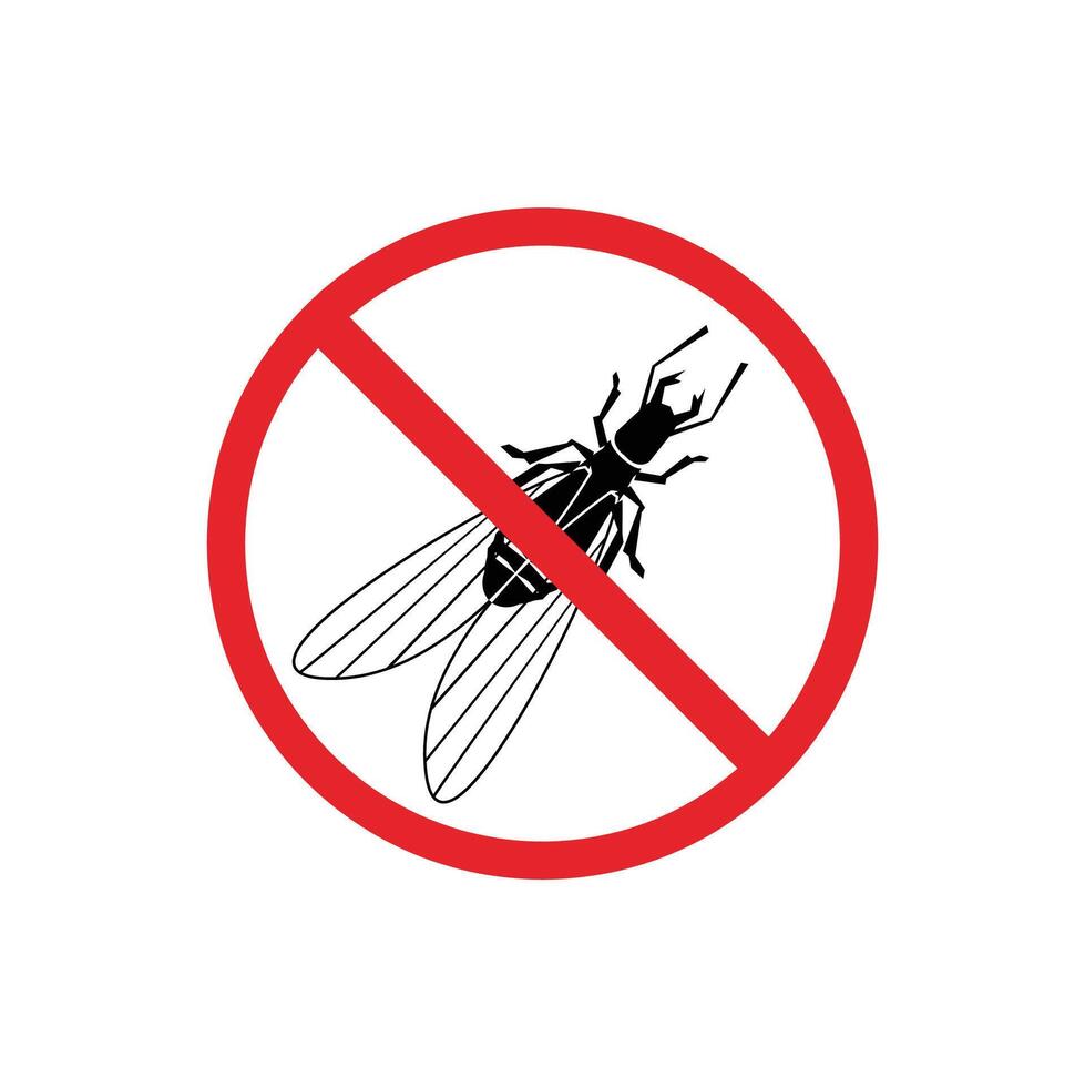 prohibited and dangerous signs. termite danger. it is forbidden to bring termite queen vector