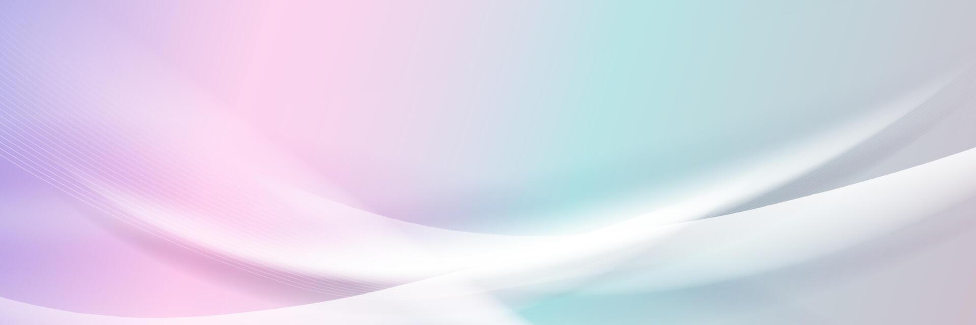 Soft Pastel Abstract Wave Background with Smooth Gradient vector
