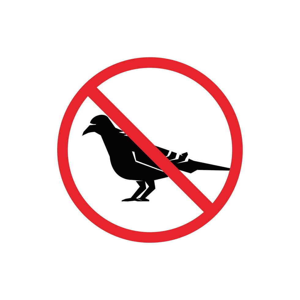 prohibited and dangerous signs. turtledove danger. it is forbidden to bring turtledove vector